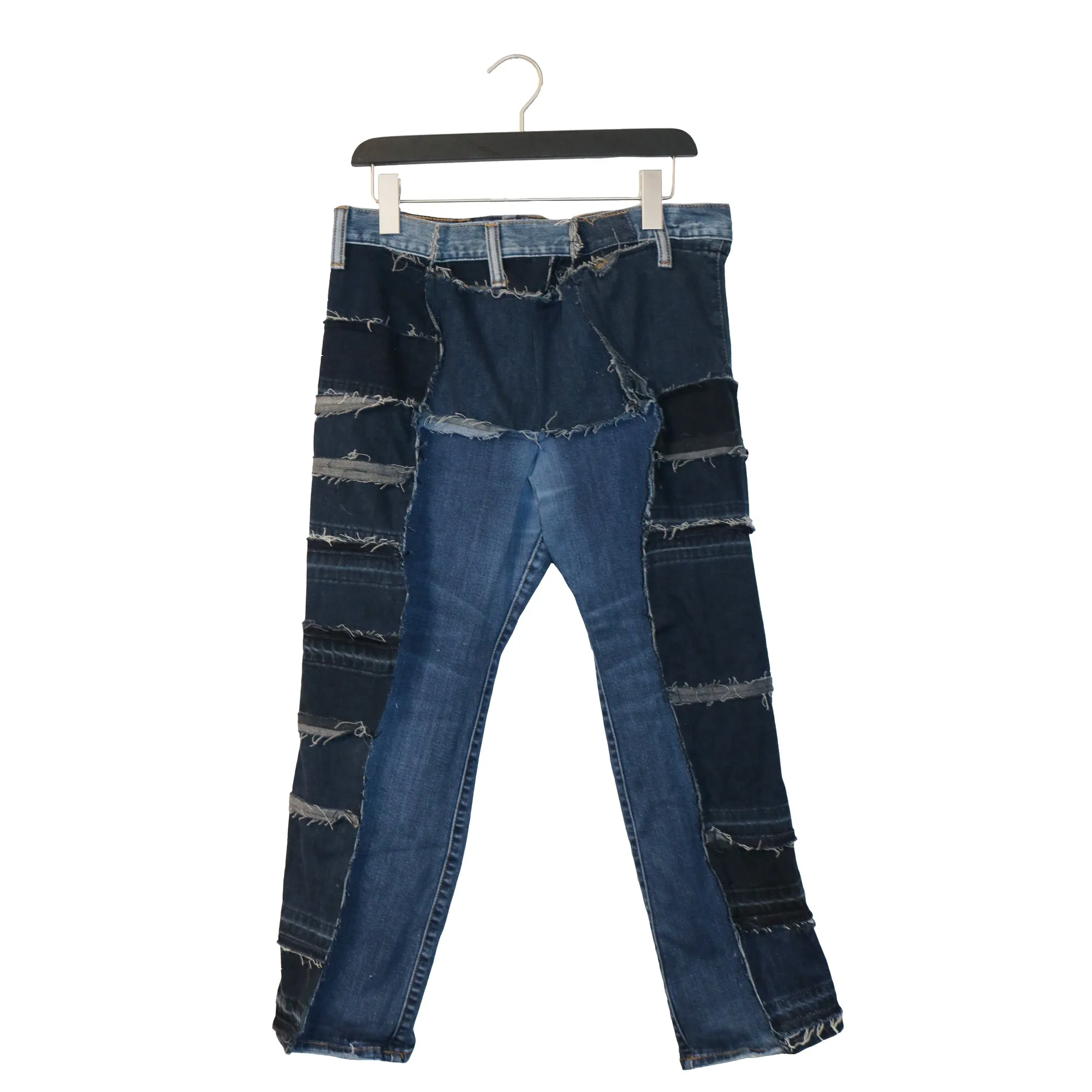 For Mayor in Splitsville - Genderless Upcycled Cropped Jeans