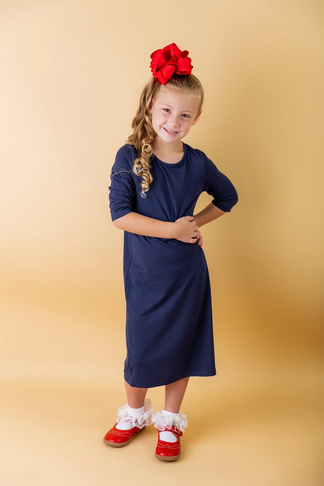 Girls' Midi Layering Dress