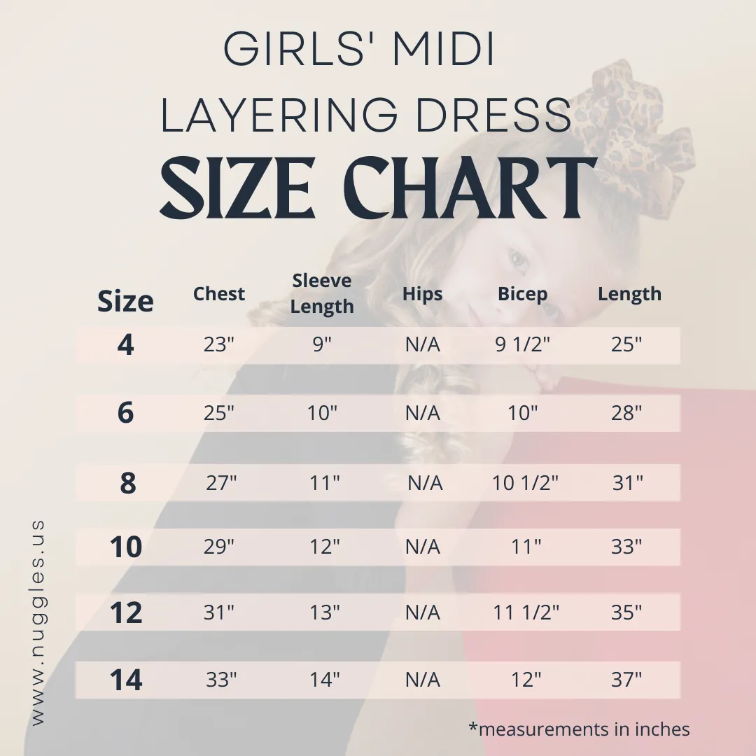 Girls' Midi Layering Dress