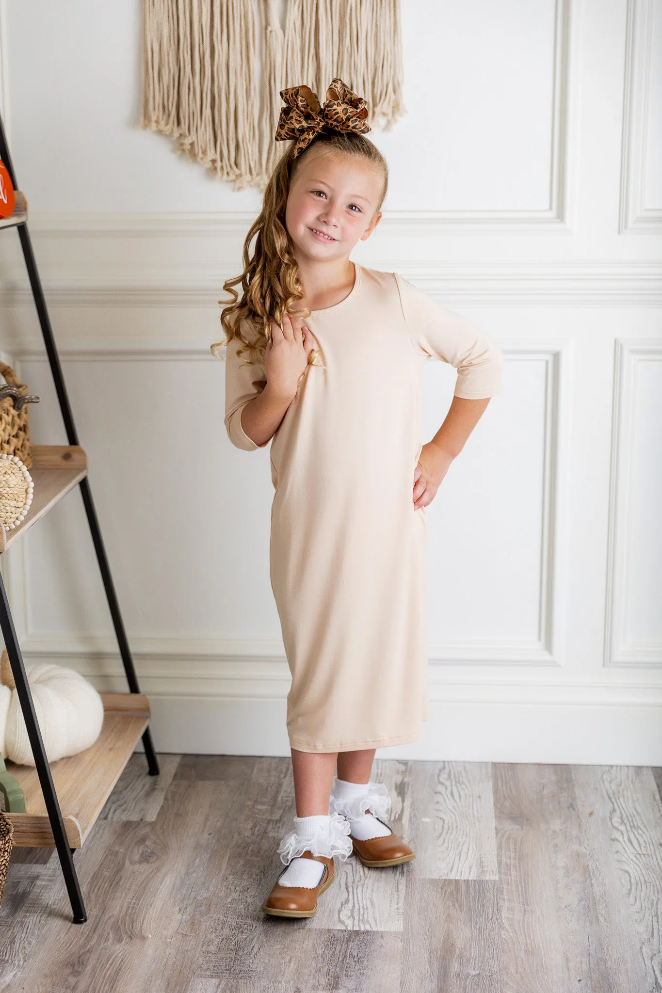 Girls' Midi Layering Dress