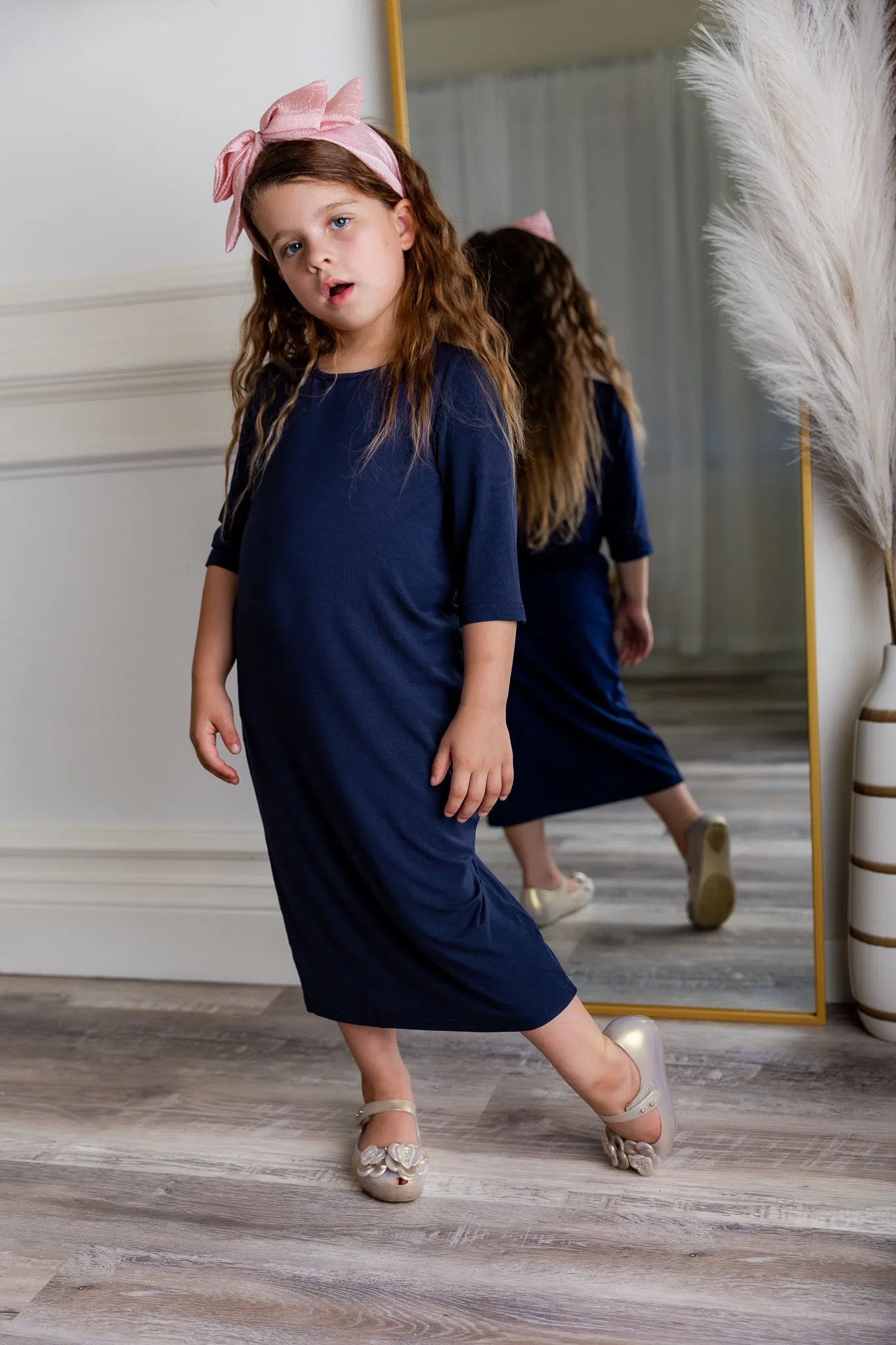 Girls' Midi Layering Dress