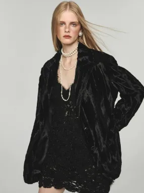 High quality plush blazer【s0000004126】