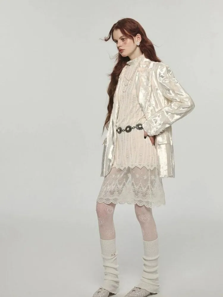High quality plush blazer【s0000004126】