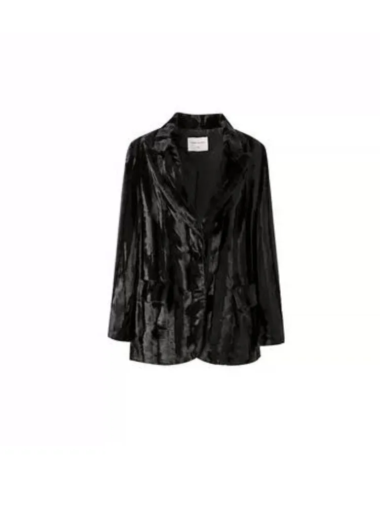 High quality plush blazer【s0000004126】