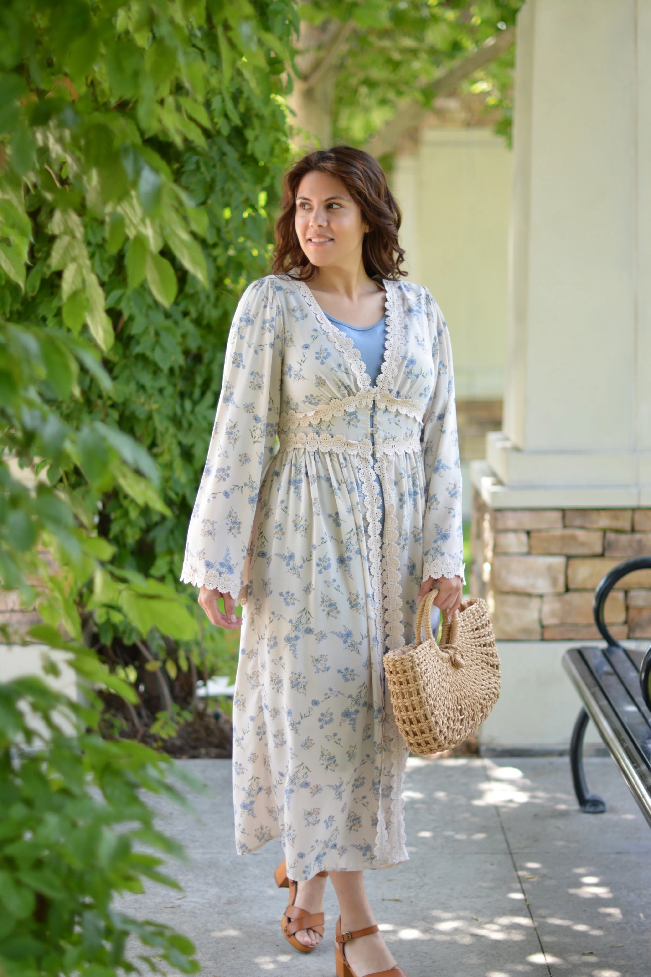 Itzel Blue Gray Dress