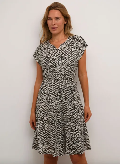 KA - Bella dress - black print