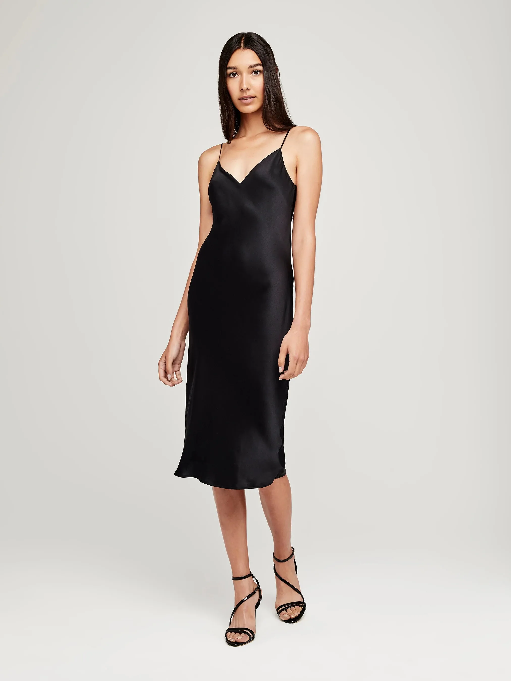 L’AGENCE Jodie V-Neck Slip Dress