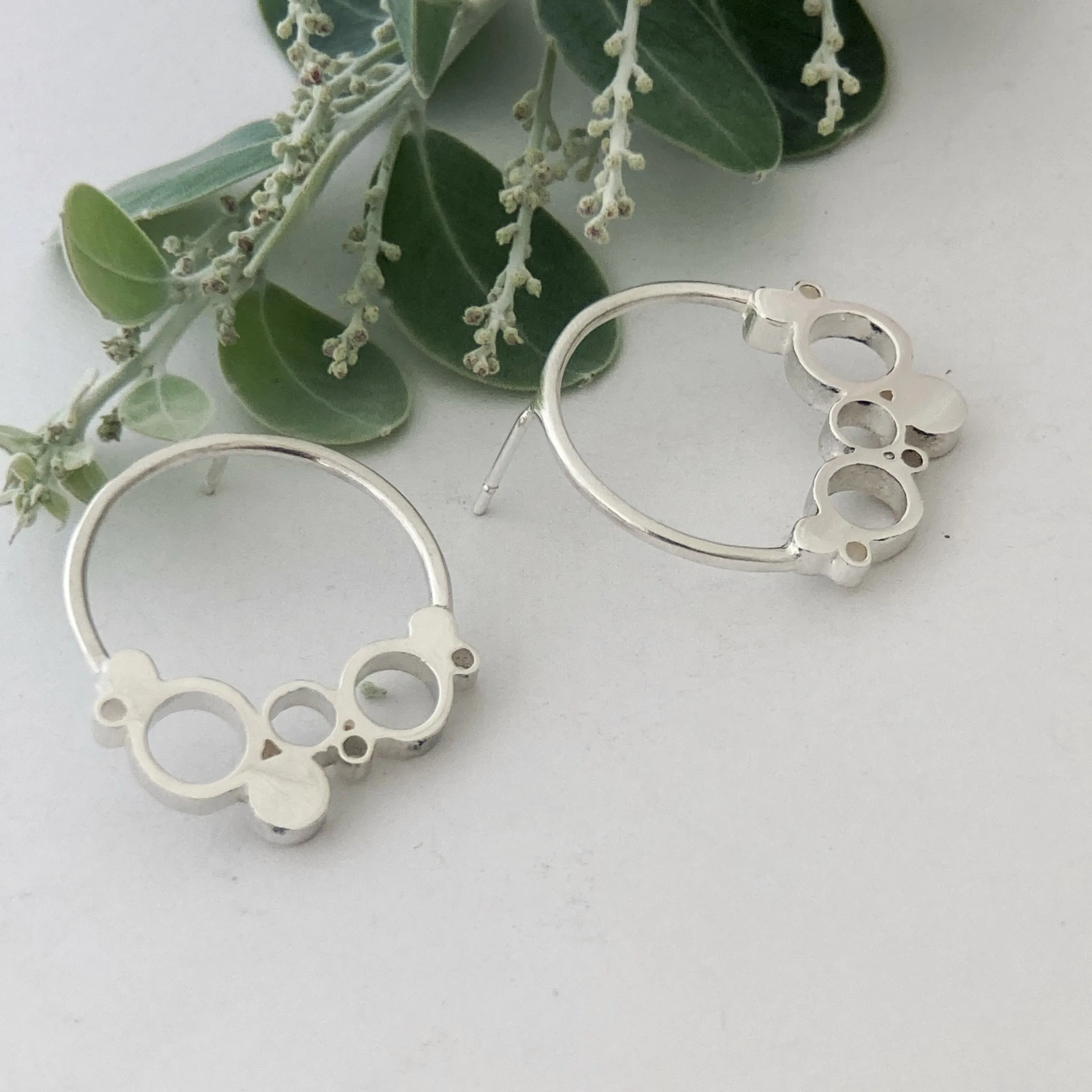 Large Reef Silver Studs