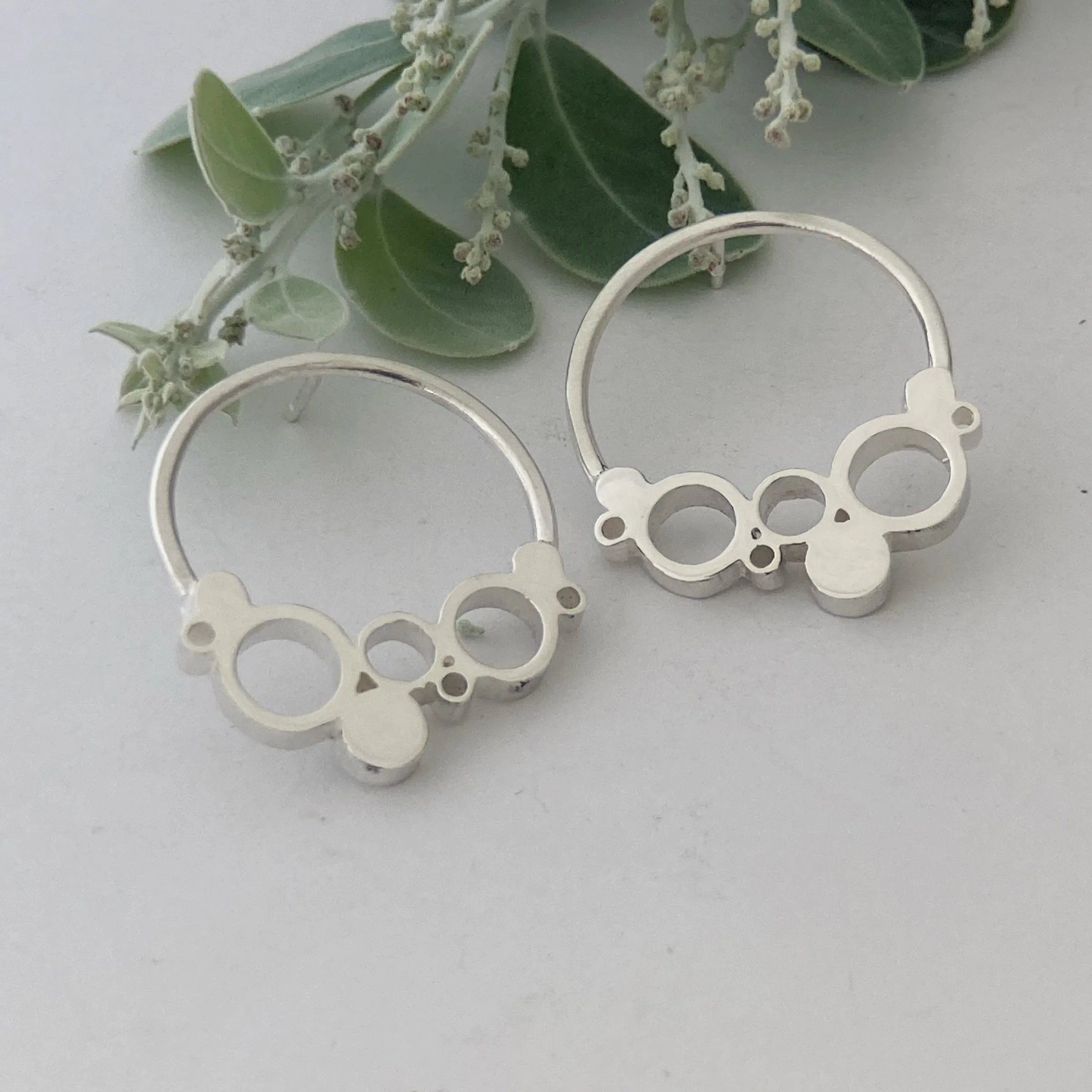 Large Reef Silver Studs