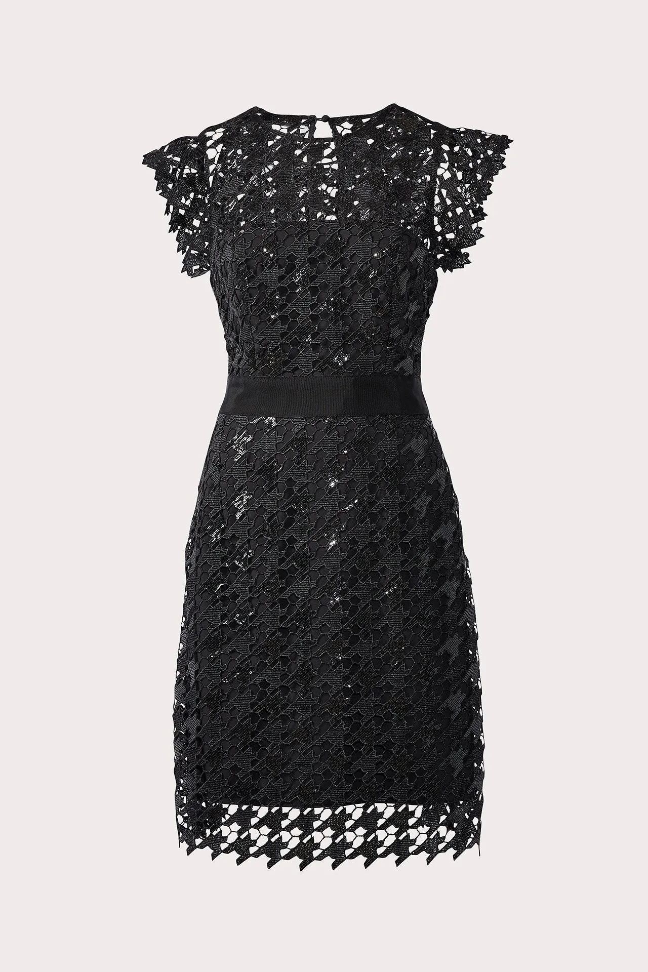 Leila Herringbone Sequin Dress