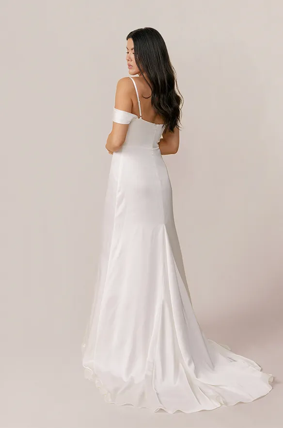 London Convertible Satin Bridal Gown | Made To Order