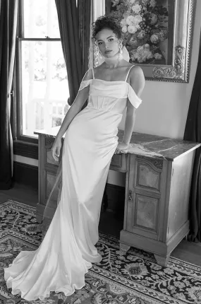London Convertible Satin Bridal Gown | Made To Order