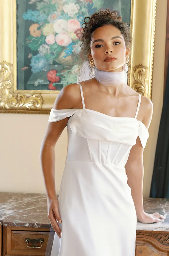 London Convertible Satin Bridal Gown | Made To Order