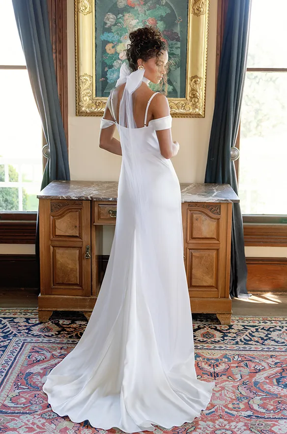 London Convertible Satin Bridal Gown | Made To Order