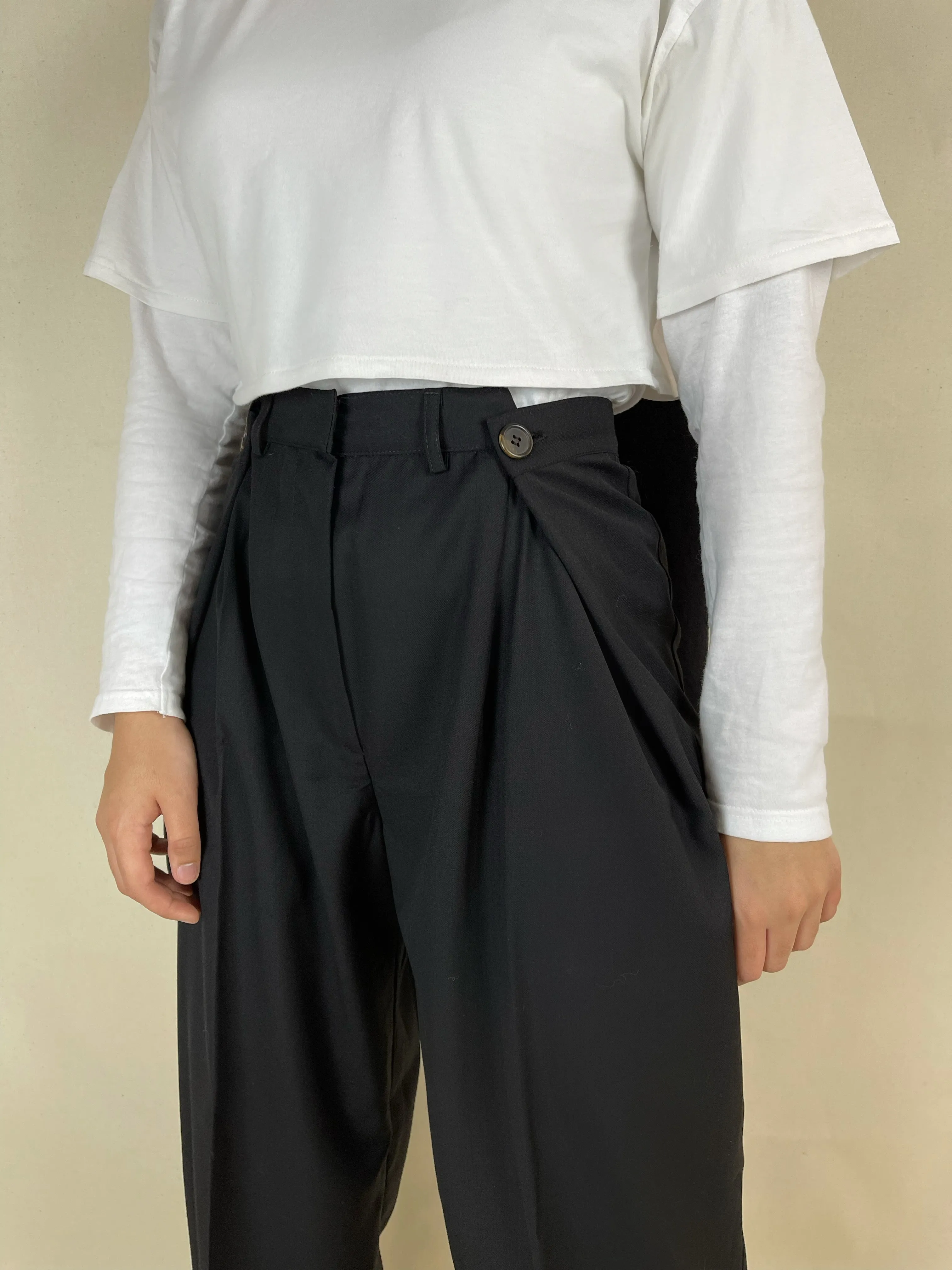 MAISON BEIGE PANTALON AJUSTABLE "LE NOIR"