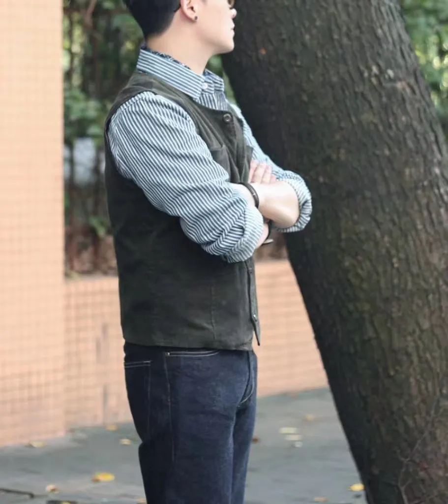 Men's 4-Pockets Corduroy Vest
