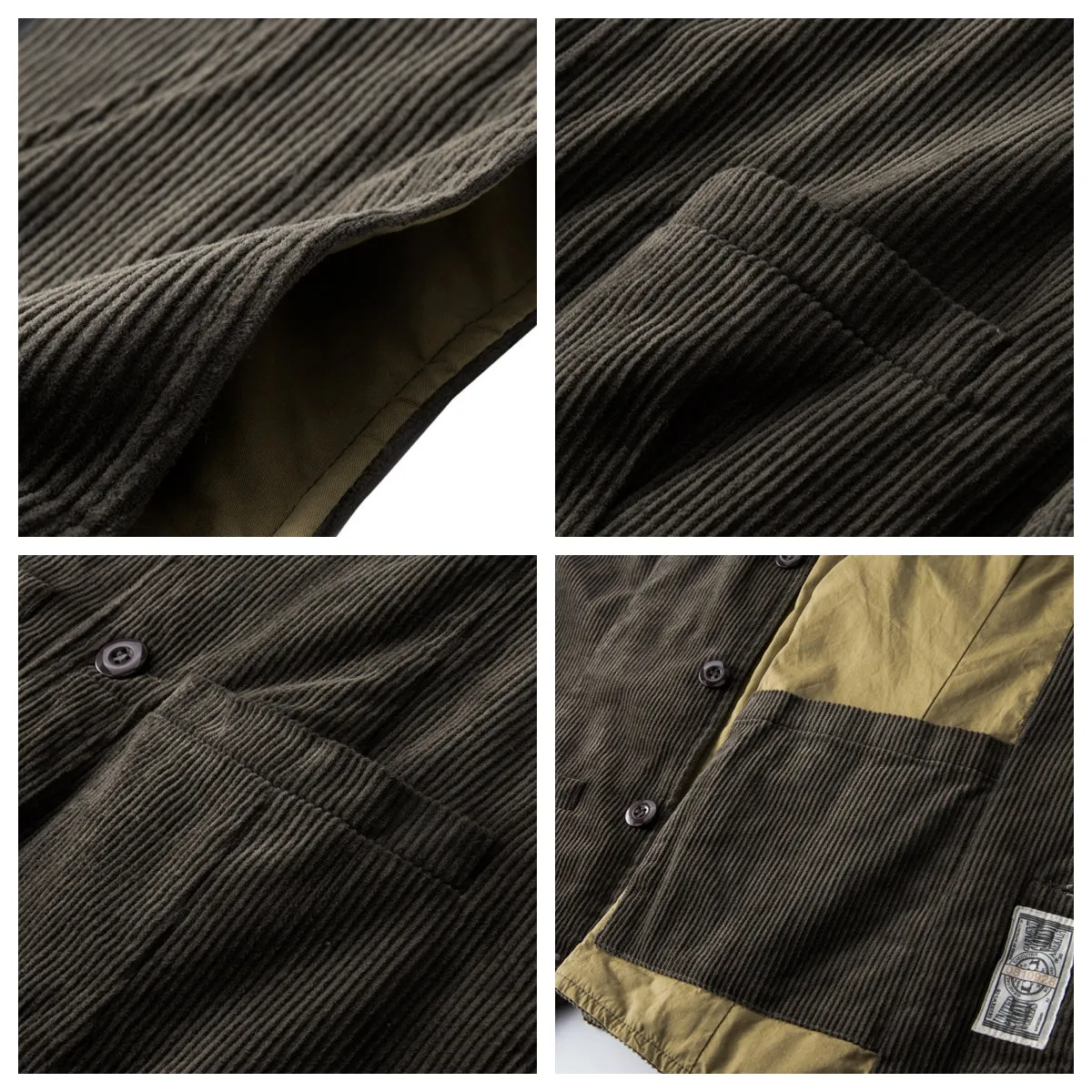 Men's 4-Pockets Corduroy Vest