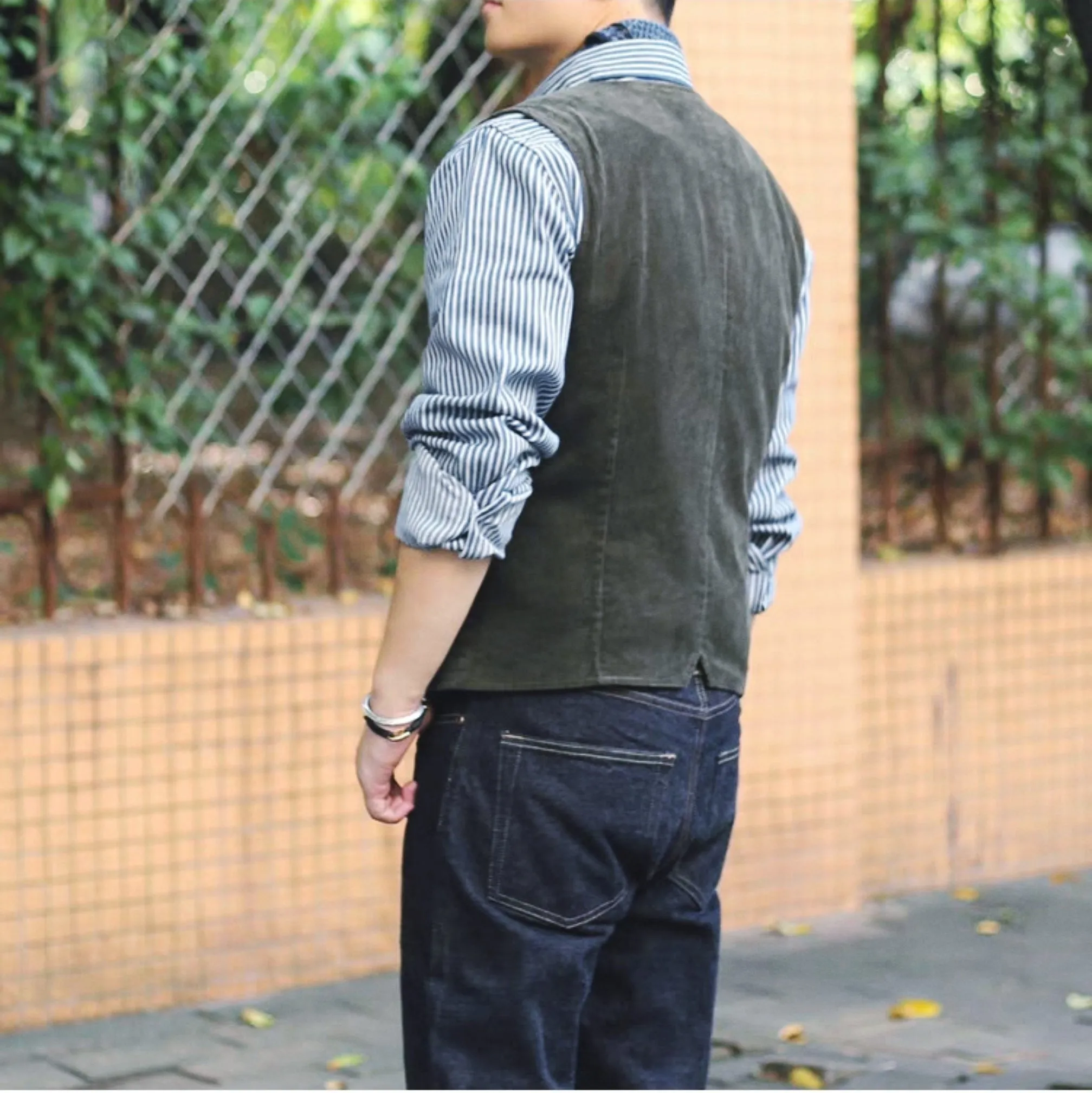 Men's 4-Pockets Corduroy Vest