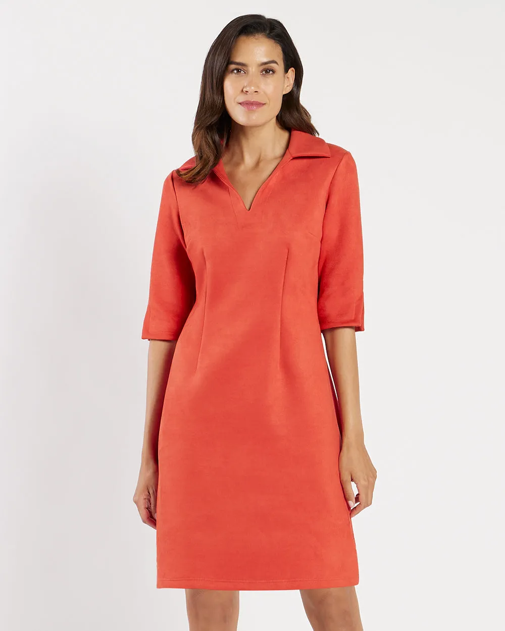 Michelle Dress - Faux Suede