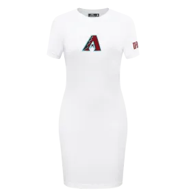 MLB ARIZONA DIAMONDBACKS CLASSIC WOMEN'S BODY CON DRESS (WHITE)