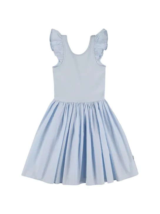 Molo   Cotton jersey &amp; poplin dress 