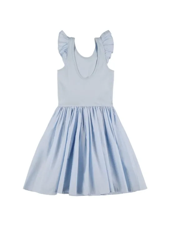 Molo   Cotton jersey &amp; poplin dress 