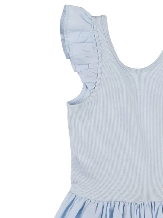 Molo   Cotton jersey &amp; poplin dress 