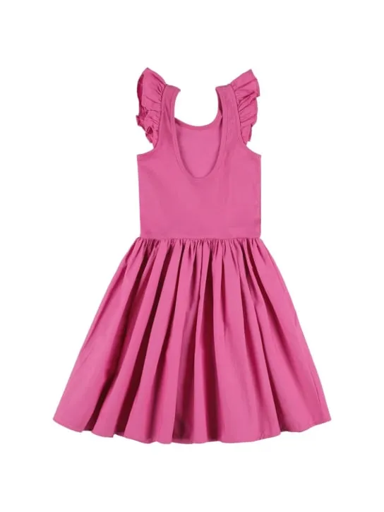 Molo   Cotton jersey &amp; poplin dress 