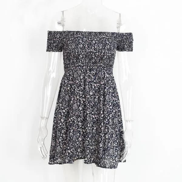 Off shoulder Floral Summer Dress