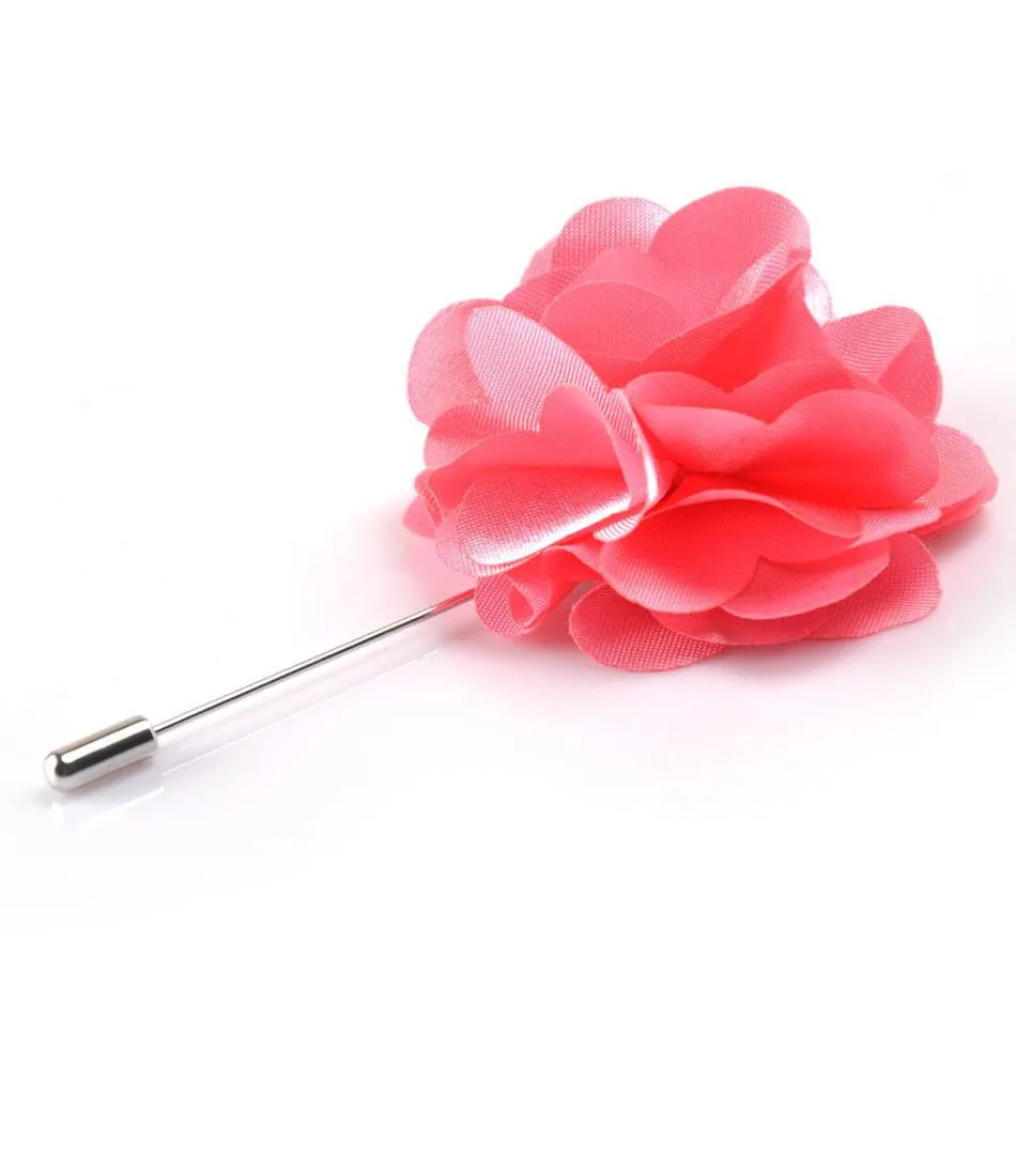 Pink Petals Flower Lapel Pin - Big