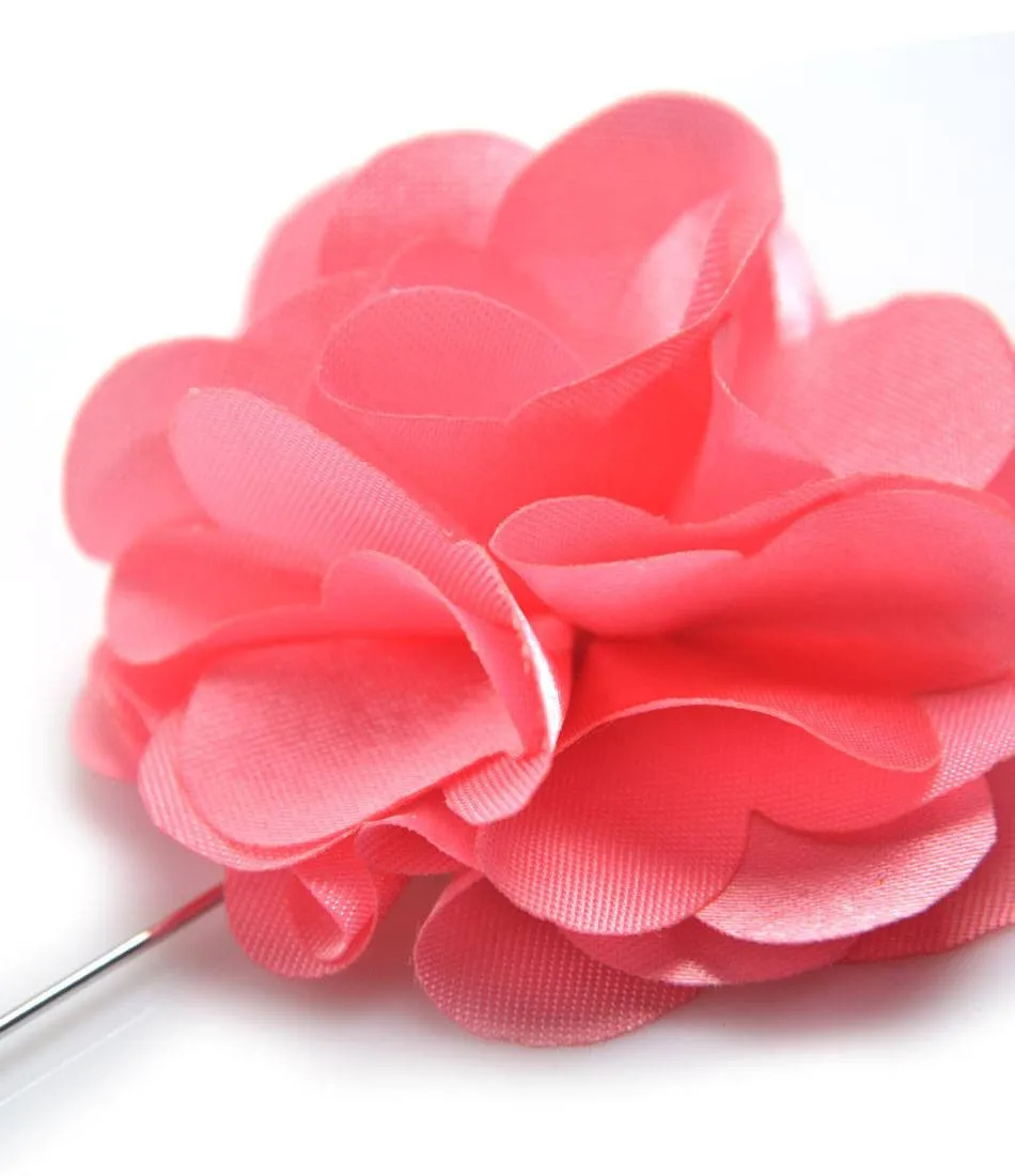 Pink Petals Flower Lapel Pin - Big