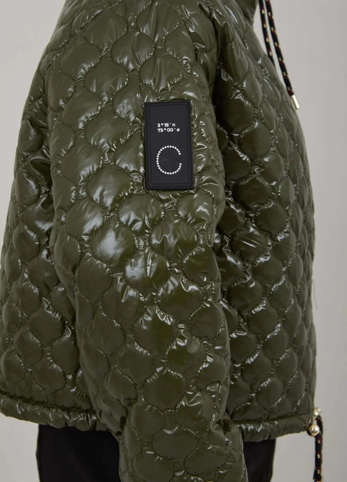 Quilted Jacket in Fall Leaves
