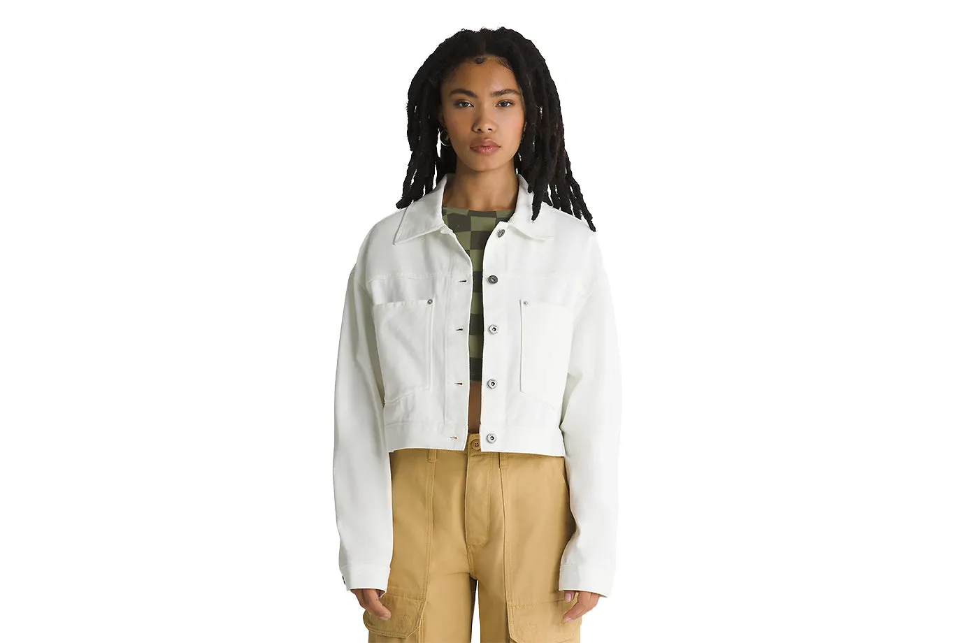 RAYNES CROP TRUCKER JACKET