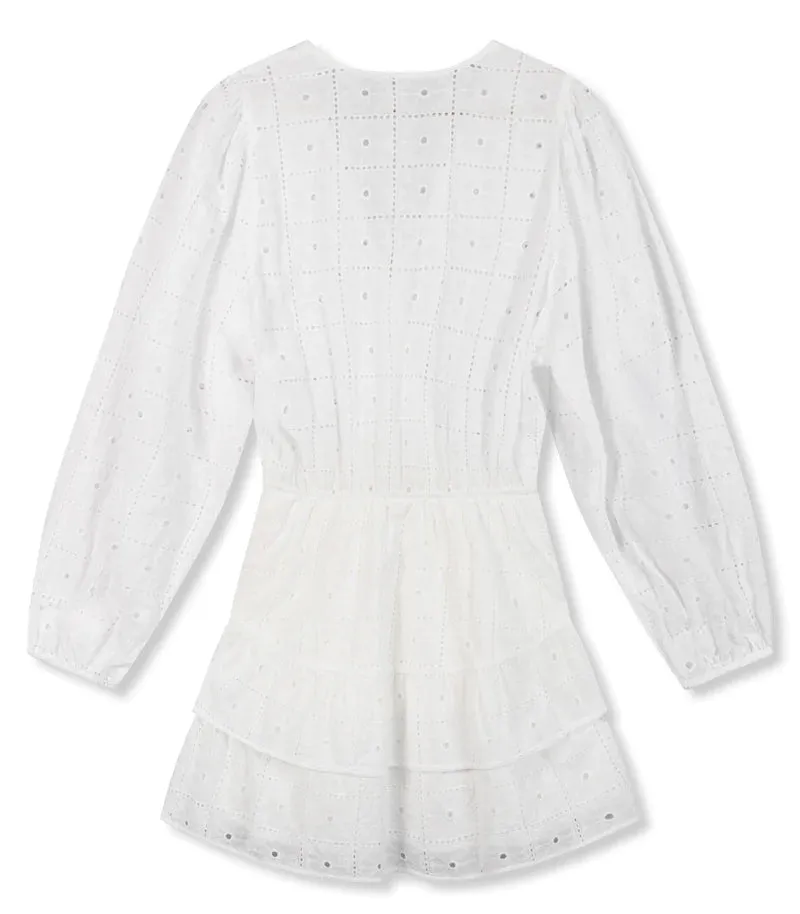 Refined Department Woven Ruffle Dress Eloise