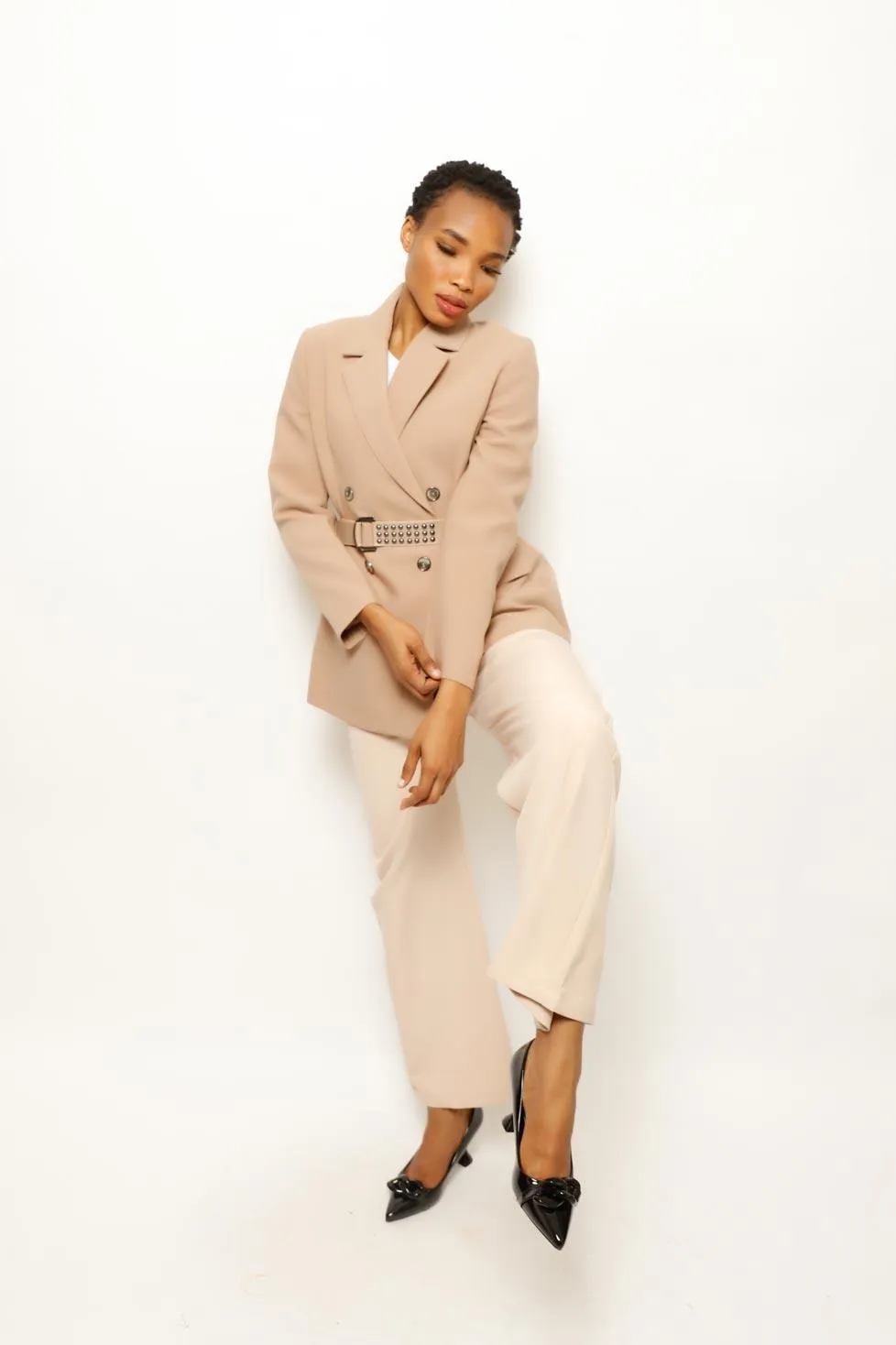 SEKET GAGA BELTED BLAZER