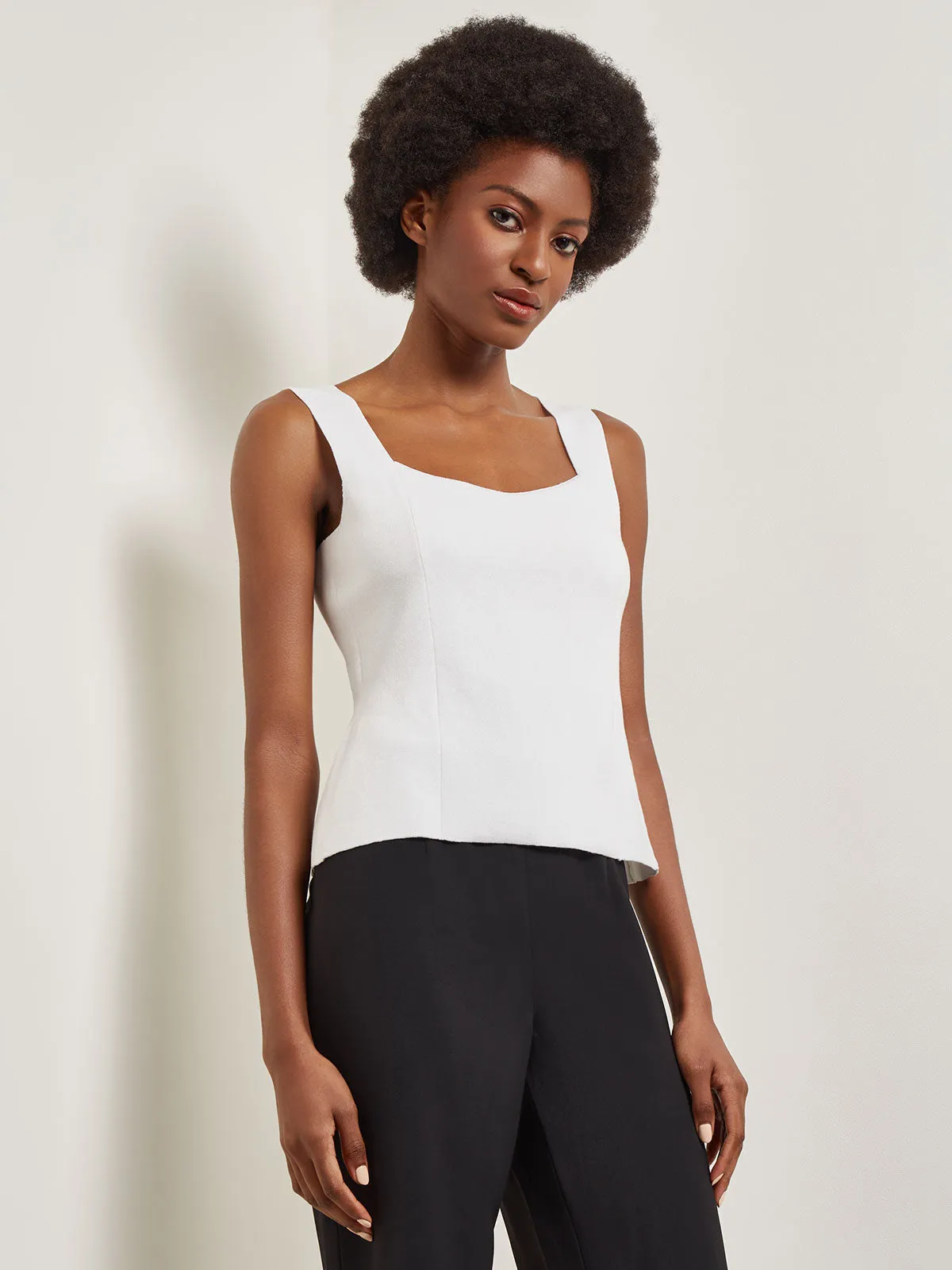 Square Neck Knit Tank