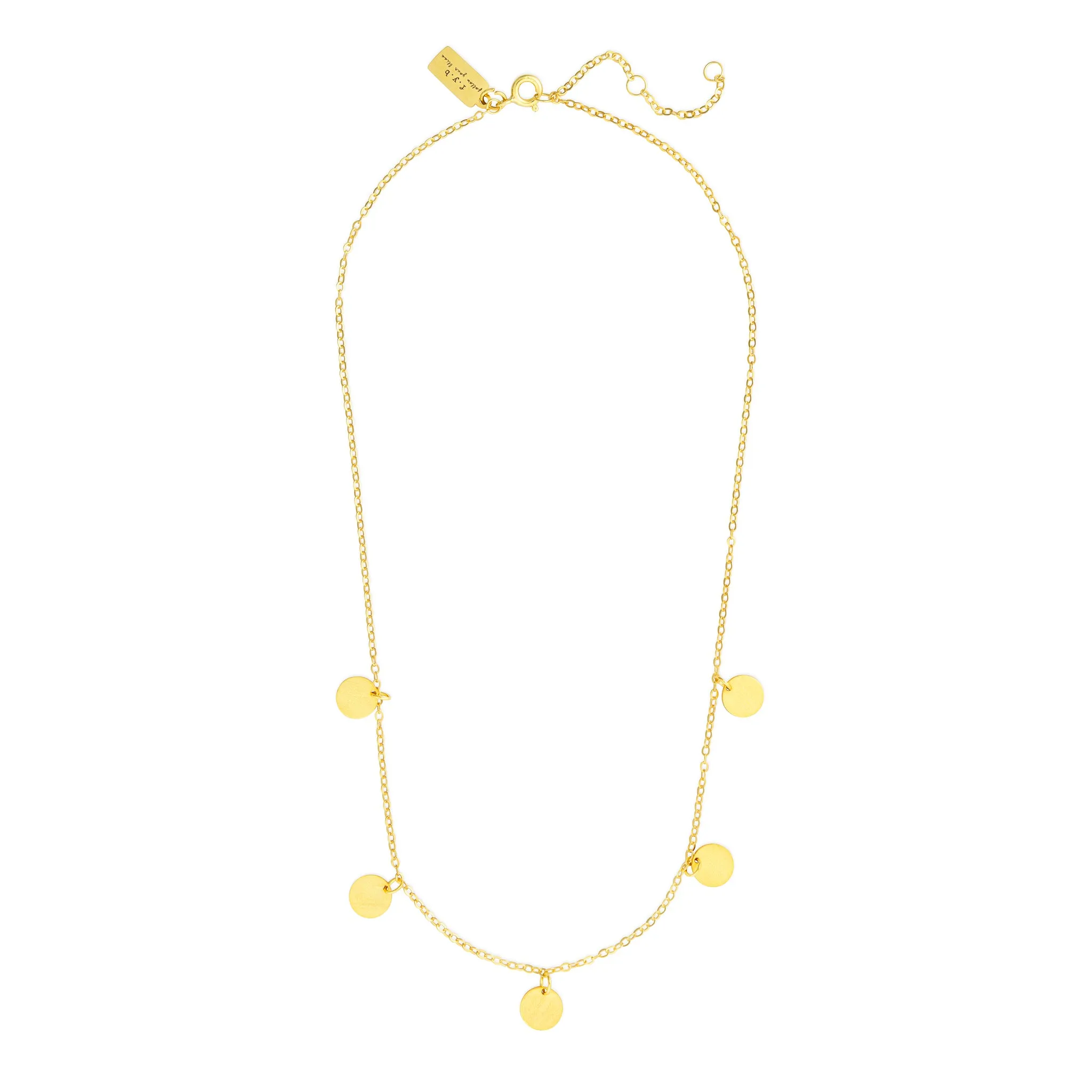 SUKI STATEMENT COIN NECKLACE GOLD
