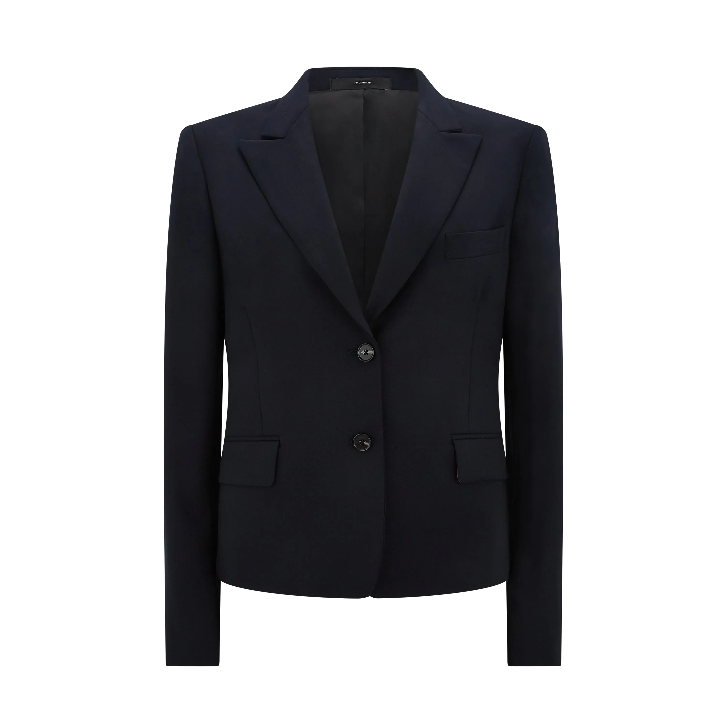 Tailored Peak Lapel Wool Jacket