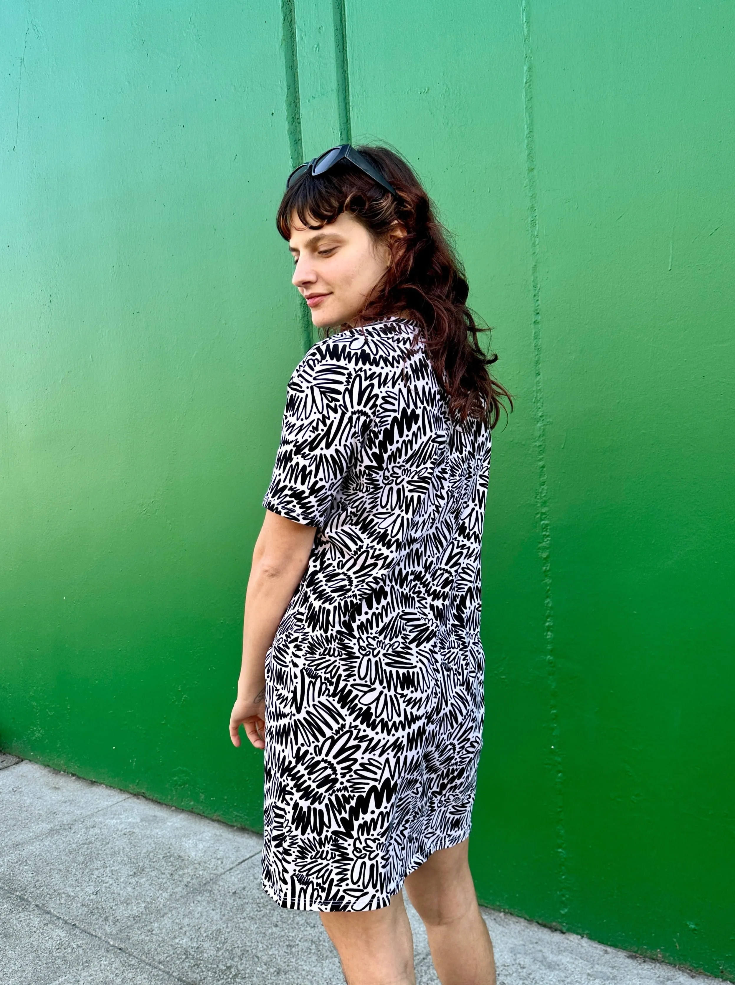 Tee Dress Zig Zag
