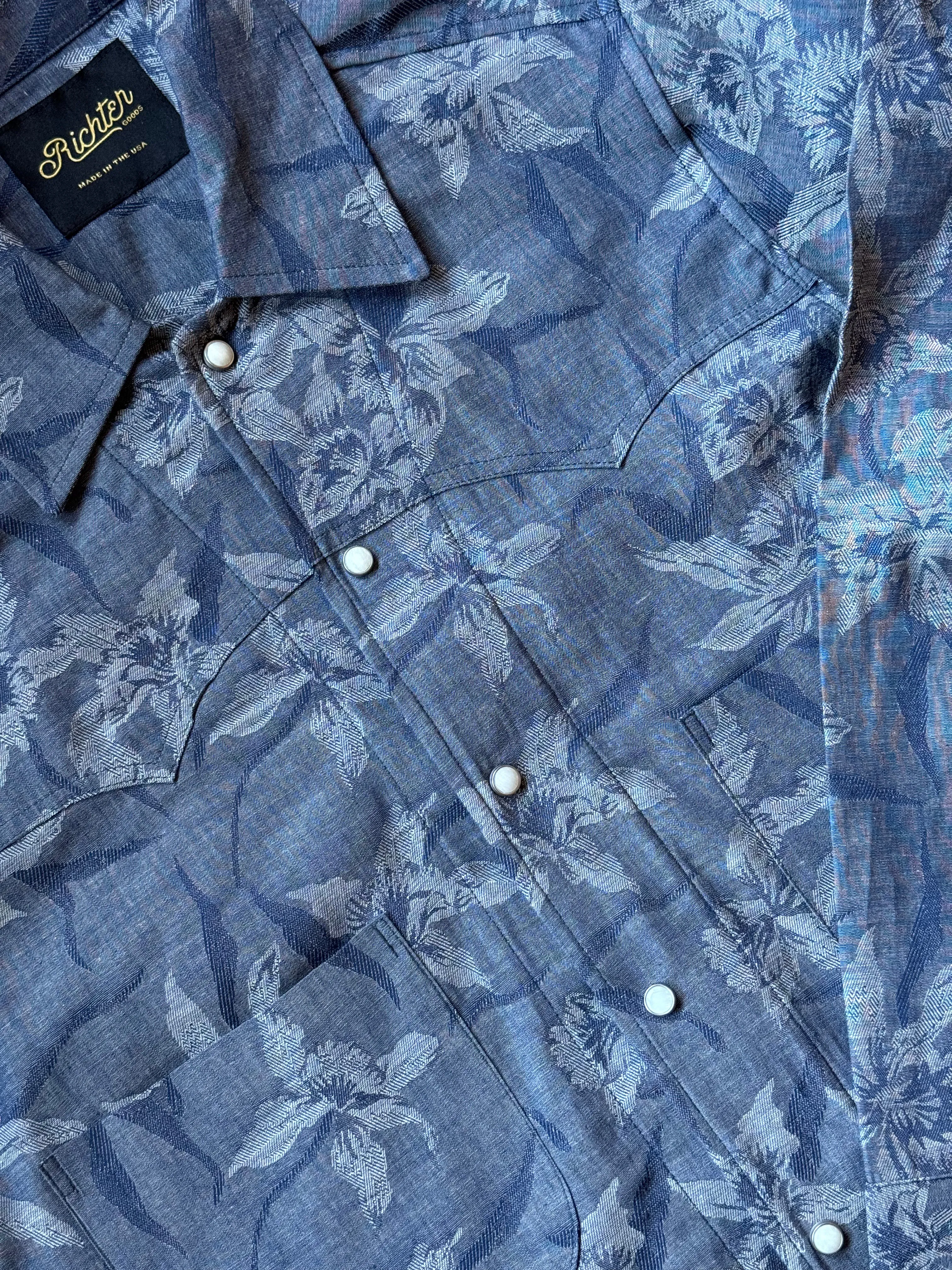 Terlingua Trucker Jacket in Denim Jacquard
