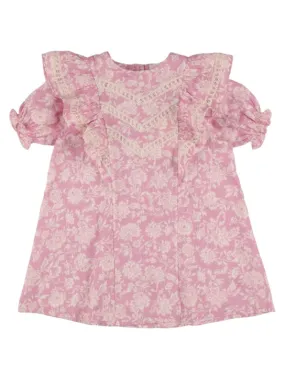 The New Society   Printed cotton poplin dress 
