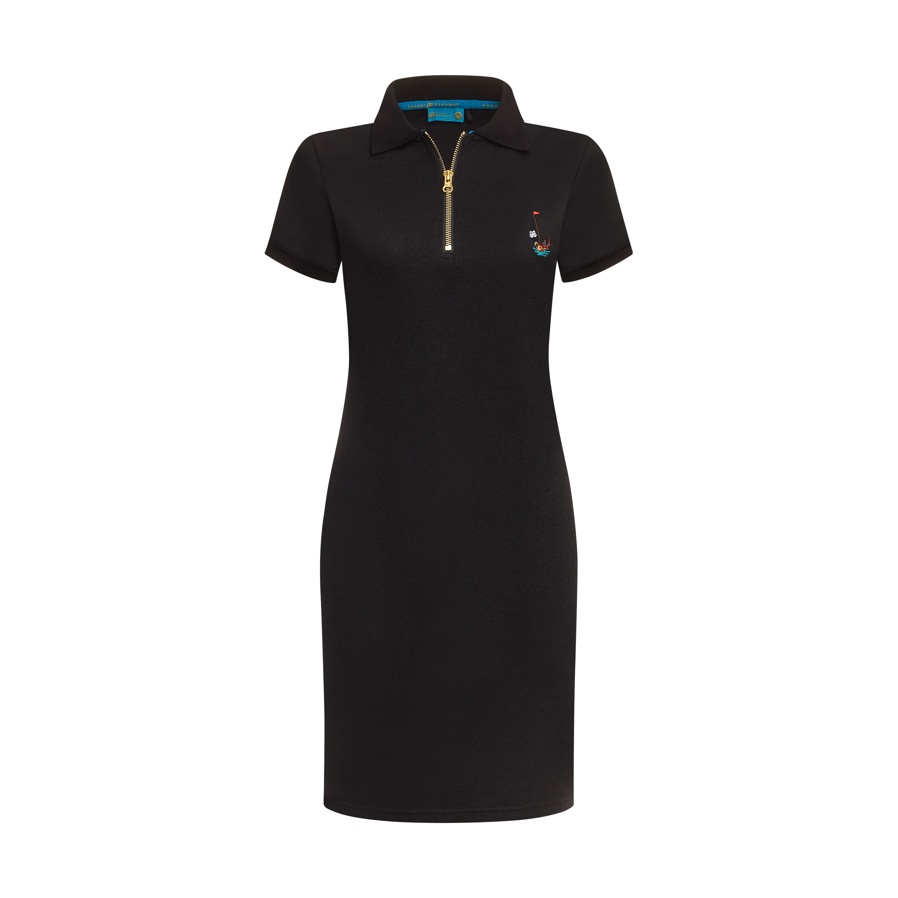 THE STAPLE POLO DRESS-BLACK