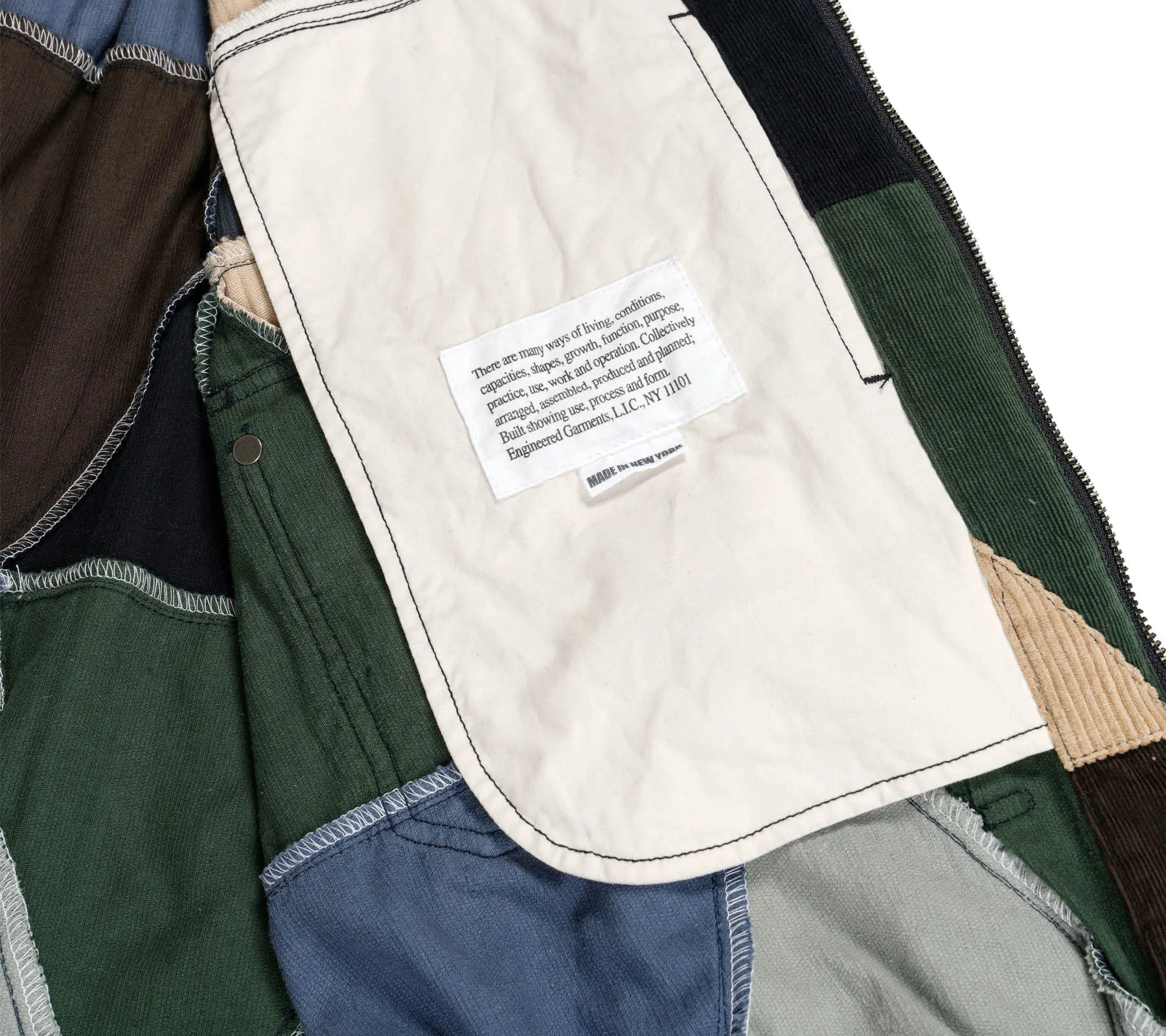Trucker Jacket | Multi Color Triangle Patchwork