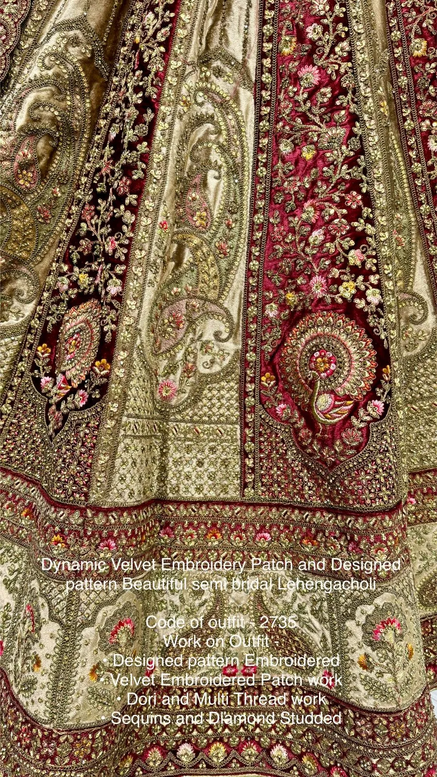 Women's Designer Heavy Dynamic Velvet Bridal Wedding Lehenga Choli
