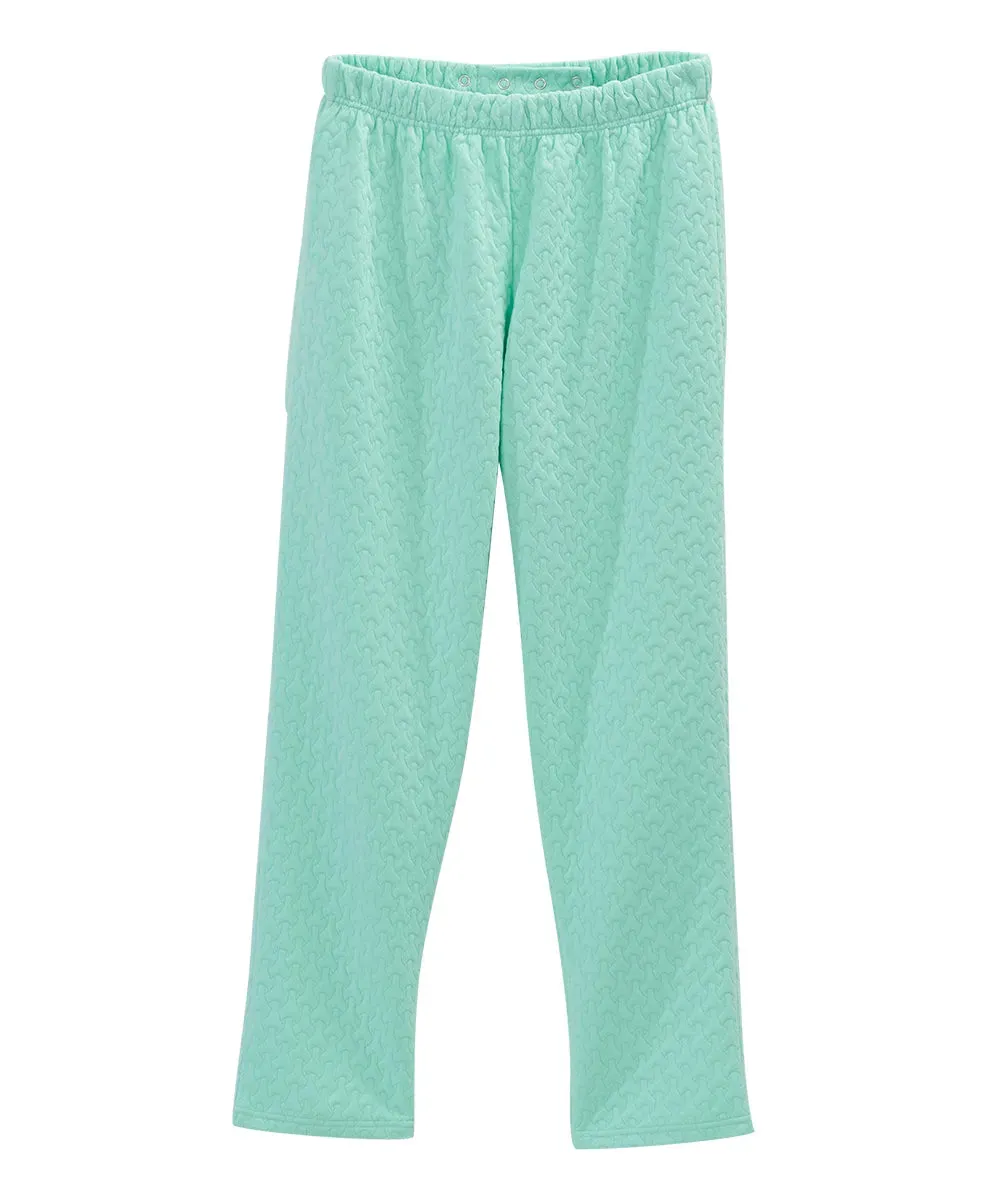 Women’s Open-Back Adaptive Quilted Knit Track Suit Pant