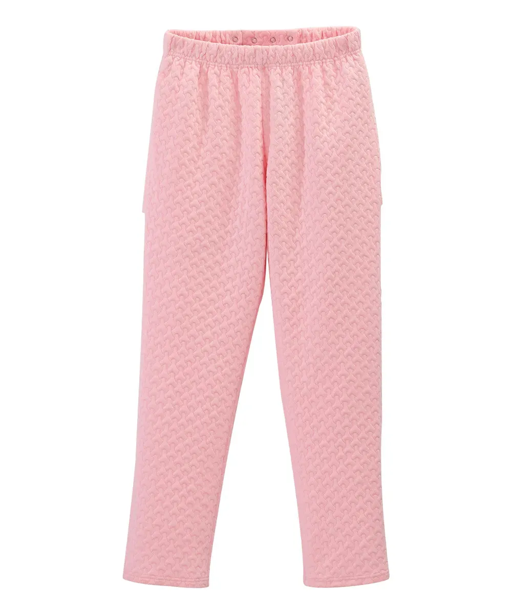 Women’s Open-Back Adaptive Quilted Knit Track Suit Pant